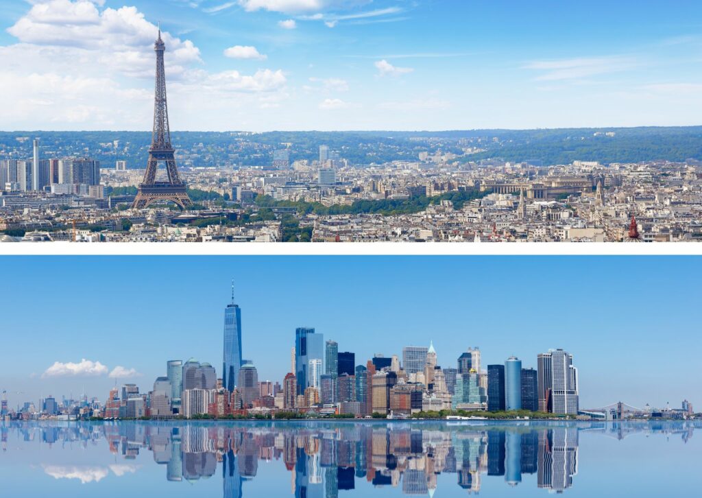 Idées de destinations Paris ou New York